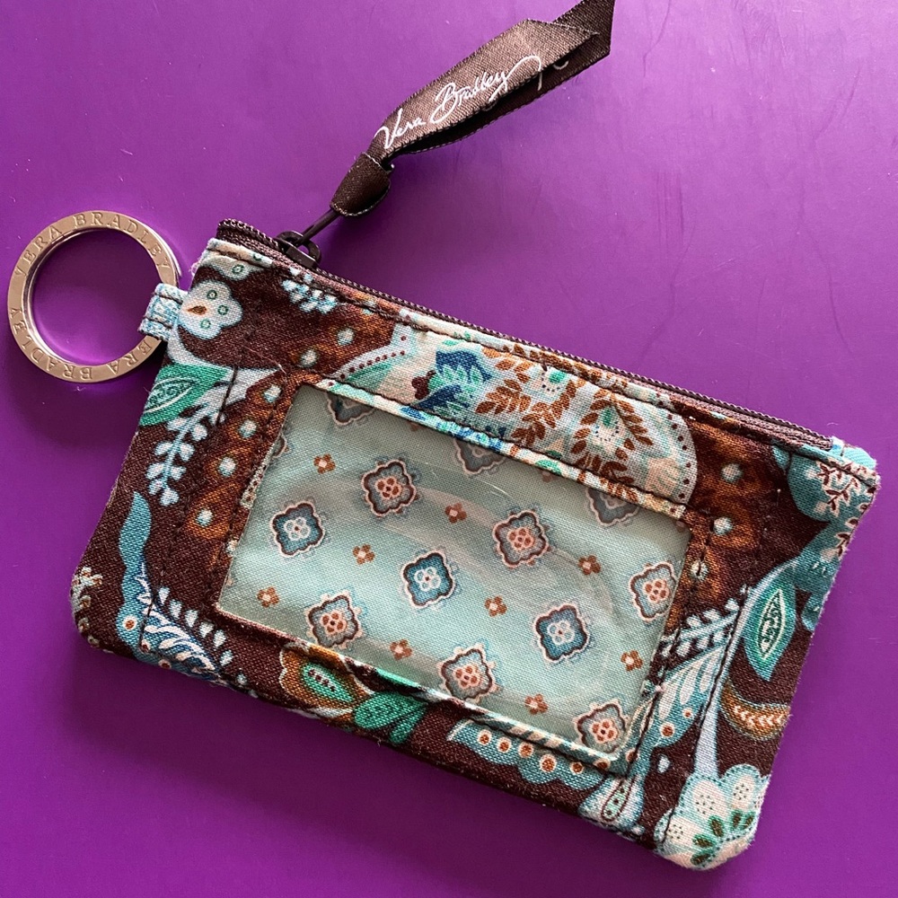 Vera Bradley cardholder and key ring.